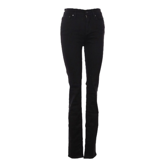 J.Crew 9” High-Rise Toothpick Skinny Jeans Black 26 Tall Stretch Denim H2879 - Picture 1 of 9